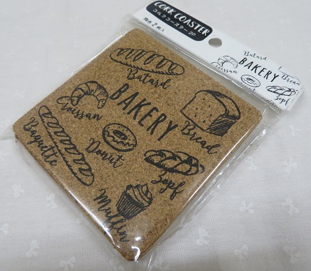 DAISO製コルク製コースター