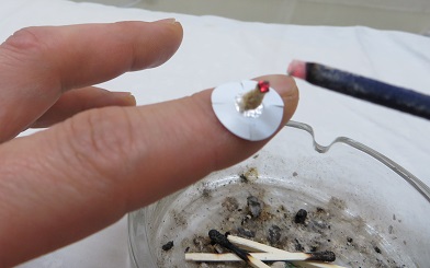 さくら治療院で使っている灸点紙灸の画像